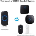 thumbnail image 2 of Wireless Doorbell F55 Push Button, Pair with Wireless Doorbell Kits, Replacement, Additional Push Button, Black$$Tools & Hardware Other, 2 of 6