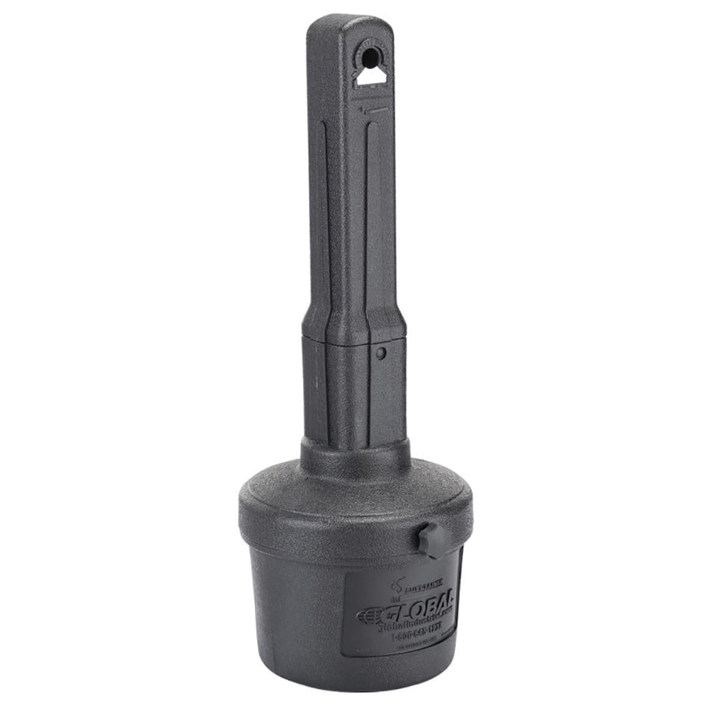 Commercial Outdoor Cigarette Butt Receptacle, Free Standing Smoker Disposal  Ashtray with Restricted Opening, Weather Resistant, 4 Gallon, Black