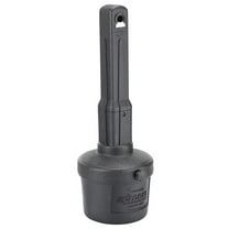 Global Industrial 1.5 Gal Flame Resistant Upright Plastic Outdoor Ashtray, Black