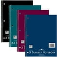 thumbnail image 5 of Roaring Spring College Ruled Three Subject Spiral Notebook, 3 Hole Punched, 1 Case (24 Total), 10.5" x 8" 120 Sheets, Assorted Jewel Tone Colors, 5 of 6