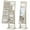 Beige, variant on Costway Jewelry Cabinet Full-Length Mirror Lockable Jewelry Armoire with 6 Lights Natural