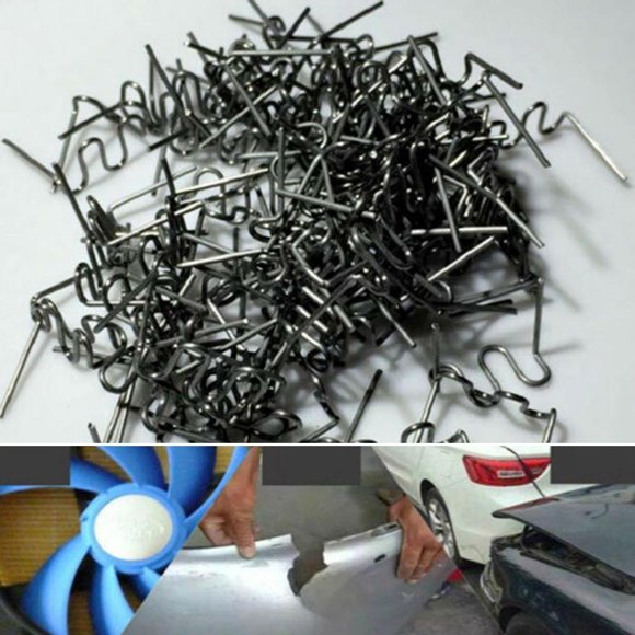 Lefu 400pcs Hot Stapler Staples for Plastic Welder Tool Car Damaged Bumper Repair Kit