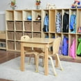 thumbnail image 3 of Wood Designs 82420 24" Square Hardwood Table with 20" Legs, 21" Height, 24" Width, 24" Length, 3 of 5