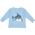 thumbnail image 3 of Inktastic Shark Dinner Boys or Girls Long Sleeve Toddler T-Shirt, 3 of 5