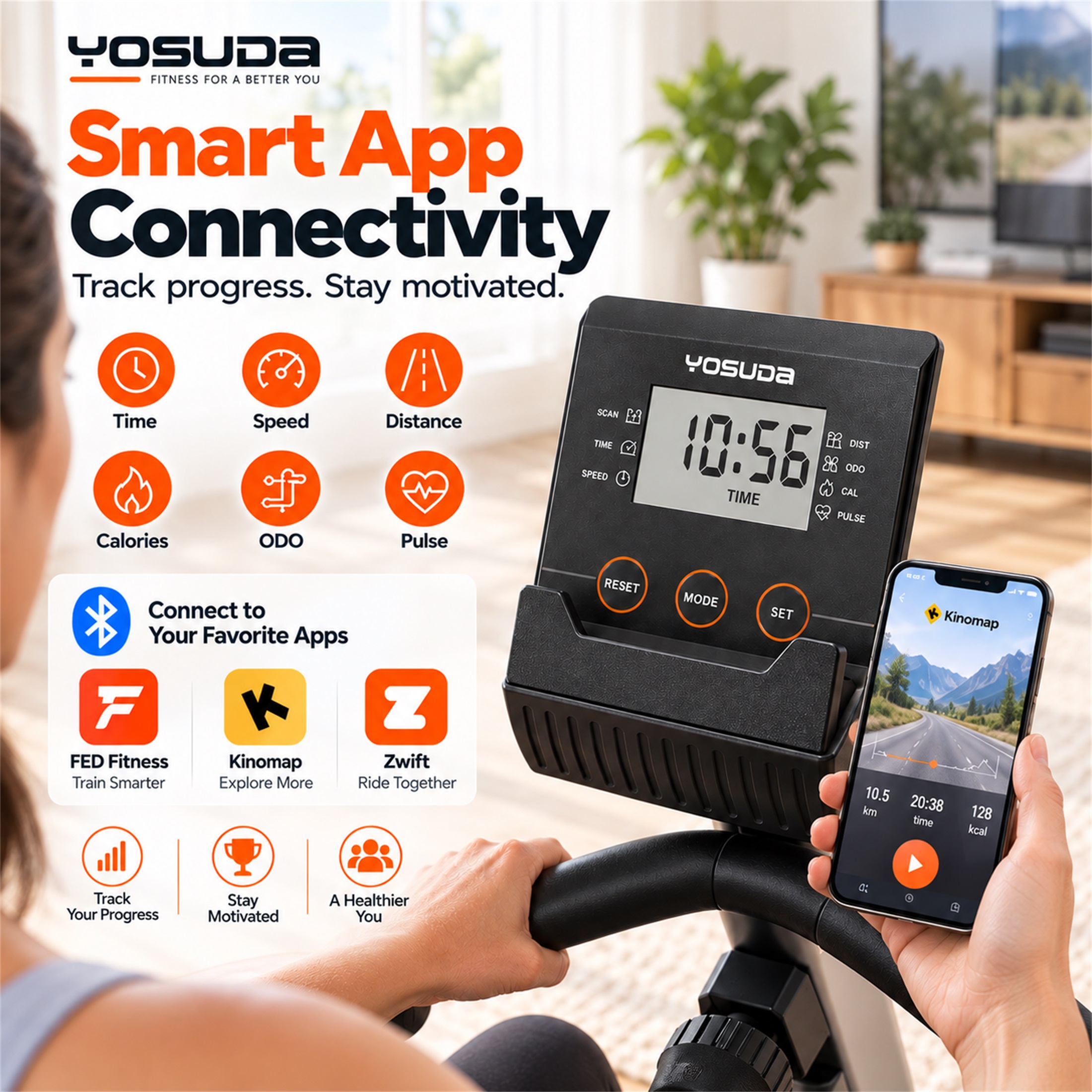 Yosuda Recumbent Exercise Bike 350lbs Capacity photo 7