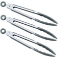 thumbnail image 2 of Fokelyi Kitchen Food Tongs - 7" Mini Silicone Serving Tongs - Set of 3, 2 of 6