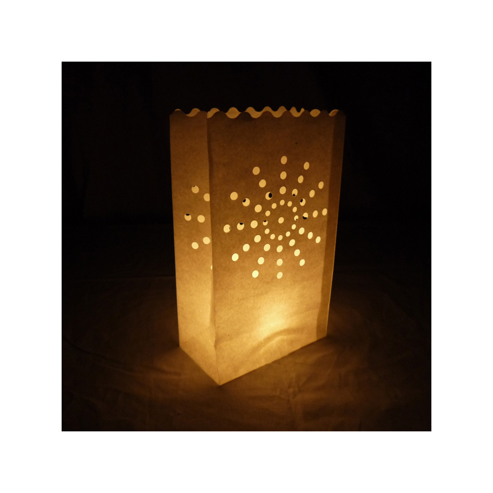Quasimoon Sunburst Paper Luminaries / Luminary Lantern Bags Path