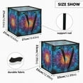 thumbnail image 3 of Home Organizer Foldable Fabric Storage Bin With Handle Rainbow Colors, 3 of 7