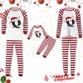 thumbnail image 6 of mgoYE Family Matching Christmas Pjs Winter Christmas Pajamas for Family Matching Sets 2025 Initials Letters Print Xmas Pj Sets Family Holiday Soft Lougewear, 6 of 6