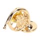 thumbnail image 5 of Broche de solapa en forma de trompa en miniatura de oro, minibroche de instrumento musical de latón con caja de almacenamiento, 5 of 5