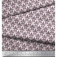 thumbnail image 2 of Soimoi Silk Fabric Ogee Damask Printed Craft Fabric by the Yard 42 Inch Wide, 2 of 3