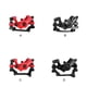 thumbnail image 3 of Wosthever Pinzas de freno de disco de Cable práctico mecánico JEDERLO, accesorios de componentes de bicicleta de superficie recubierta sólida ligera, Ciclismo Rojo Trasero Wosthever OD025851-03, 3 of 6