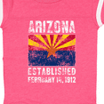 thumbnail image 4 of Inktastic Established February 14, 1912 Arizona Flag Boys or Girls Baby Bodysuit, 4 of 5