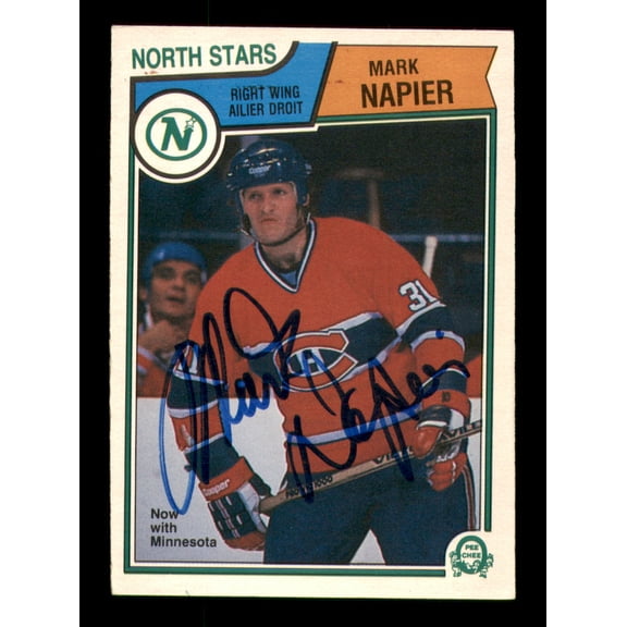 Mark Napier Autographed 1983-84 O-Pee-Chee Card #192 Montreal Canadiens SKU #251971