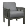 thumbnail image 2 of OakvillePark Acme Fabric Upholstered Accent Chair, Gray, 2 of 7