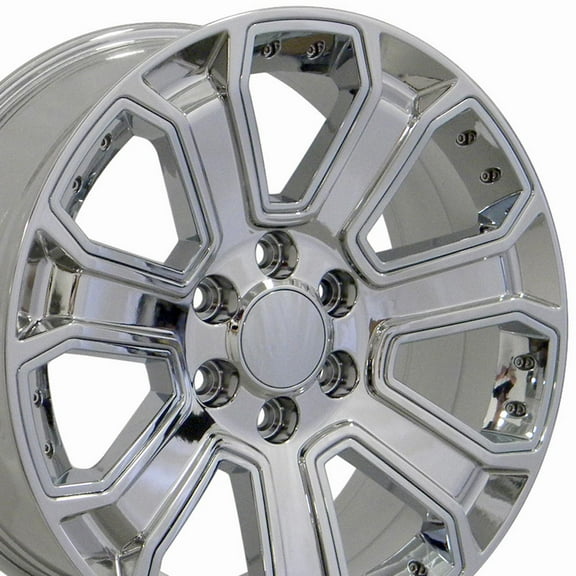 20 inch Rim fits 1999-2018 Chevrolet Silverado Chrome 20x8.5 Wheel Direct Fit