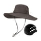 thumbnail image 3 of Gorra de pescador, sombrero de sol transpirable para verano, sombrero de pesca con capucha para exteriores. Verde oscuro, 3 of 9