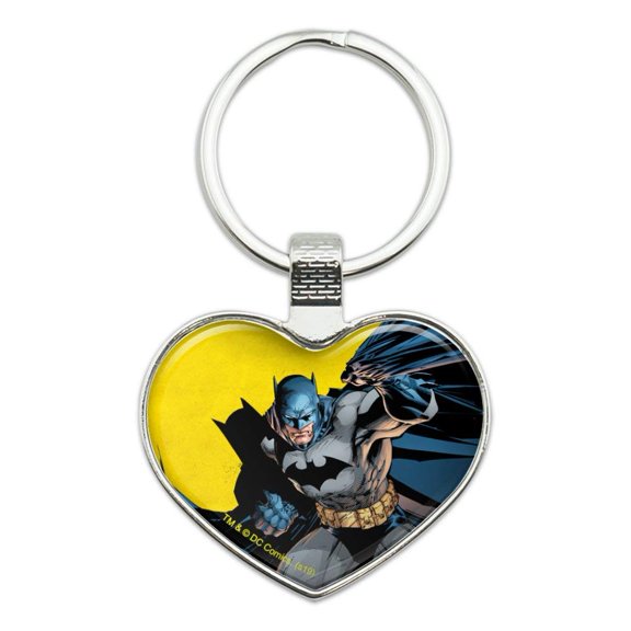 Batman Character Keychain Heart Love Metal Key Chain Ring