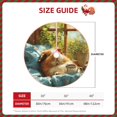 thumbnail image 2 of Sikiie Lazy Home Style Guinea Pig Nativity Christmas Tree Skirt, Jesus Christian Winter Holiday Tree Mat Decoration(30-48IN), 2 of 6