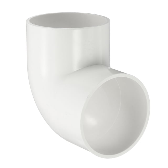 Uxcell 1Pcs 3" 90 Grados Codo Accesorios de Tubo, Grado de Construcción de Muebles Adaptador de Esquina de 2 Vías de 90 Grados para Conexión de Muebles de Construcción DIY, Estante de Jardín, Blanco