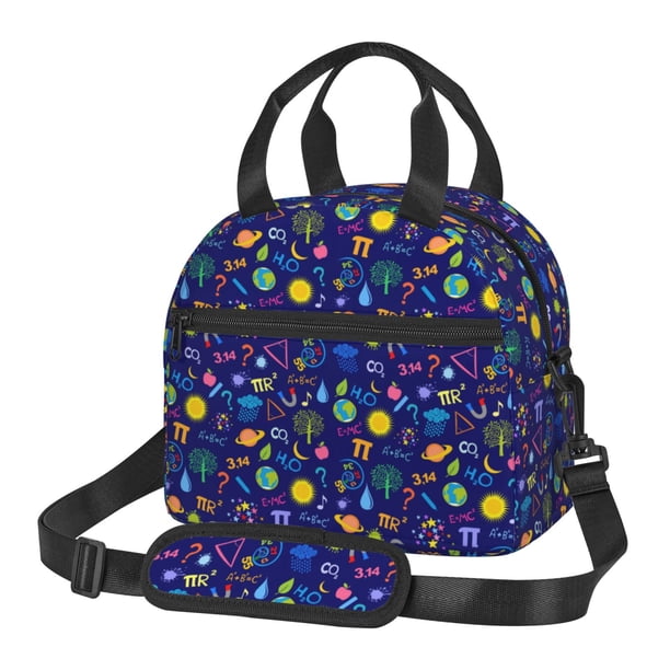 Disketp Mathematics And Chemistry Lonchera Térmica para Mujer y Hombre, Bolsa de Almuerzo Reutilizable e Impermeable para Trabajo, Viajes y Picnic