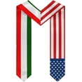 thumbnail image 2 of Usa American America And Italy Italians Flag Graduation Sash Class Of 2024 2025 Graduation Stole 72 Inch Length Double Sided V Shape Graduation Scarf Graduation Congratulation Gifts, 2 of 7