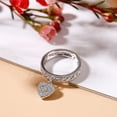 thumbnail image 4 of Eclet Jewels 14K White Gold Plated Wedding Anniversary Ring - 0.7 Ct Lab Diamond Round Cut Wedding Ring - Engagement Wedding Halo Ring For Women's - Engagement Solitaire With Accent Ring for Women's, 4 of 7