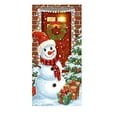 thumbnail image 2 of PuSpu Christmas Door Curtain 185x90cm 1pc Red Polyester Reindeer Snowflake Print Holiday Entrance Decor Durable Washable Reusable Festive Panel for Home Store Front Porch Party Decoration, 2 of 6