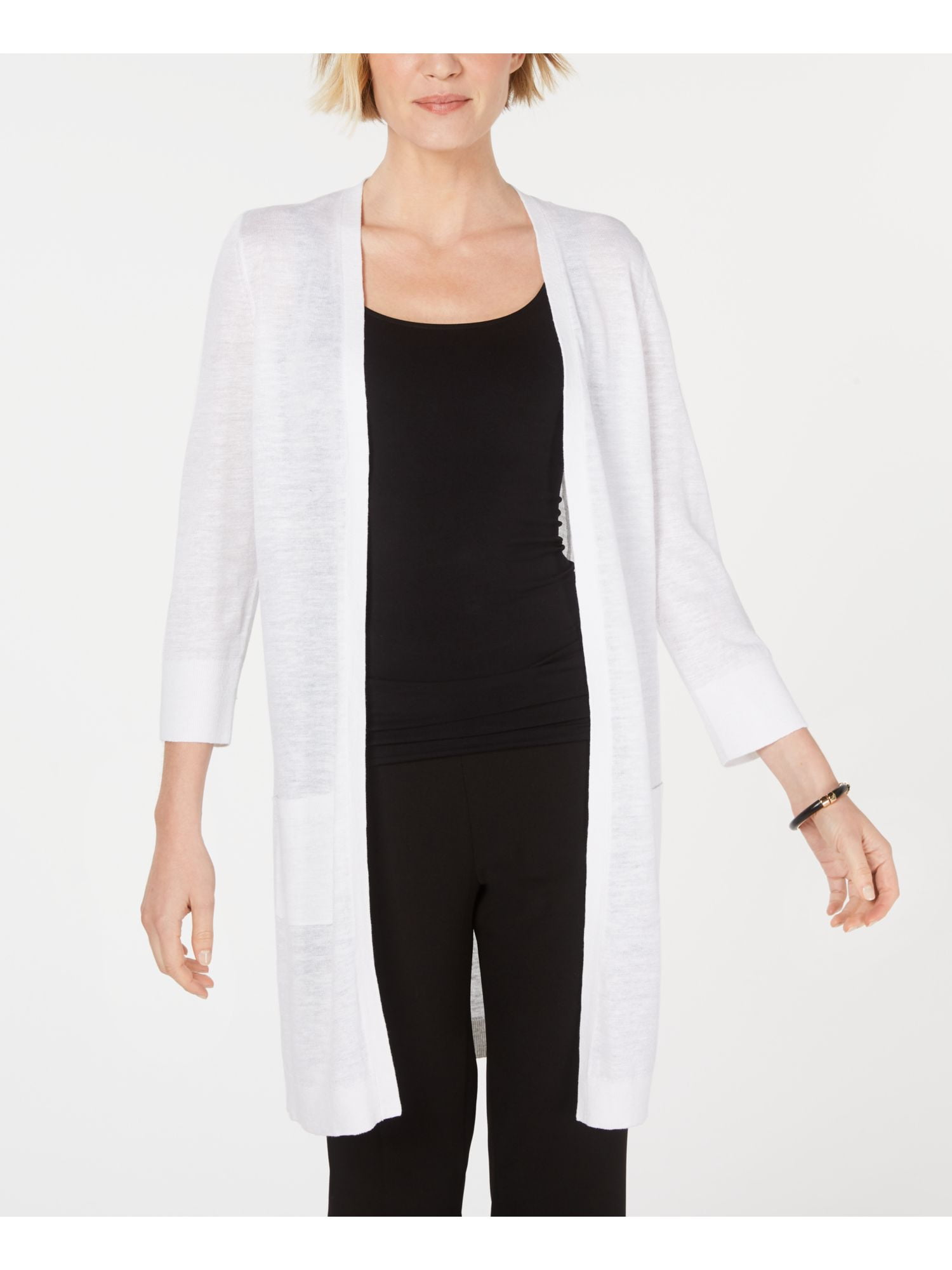 womens white duster cardigan
