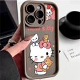 thumbnail image 3 of Sanrio Melody Silicone Phone Case For iPhone 14 15 11 12 13 Pro Max XR XS 7 8 Plus SE2 Cartoon Hello Kitty Lady Girl Y2K Cover, 3 of 5
