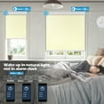 thumbnail image 3 of Keego Motorized Shade Remote Control App Control Voice Control Silent Rechargeable Blackout Roller Blinds Auto Window Blinds Light Yellow,40.0"w x 56"h, 3 of 8