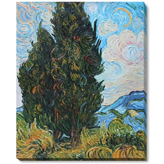 Two Cypresses with Gallery Wrap 20"X24"