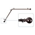 thumbnail image 2 of Central Design 4883-667-CORNER 0.8125 in. Julian Corner Window Curtain Rod with 66 to 120 in. Extension, Cocoa, 2 of 3