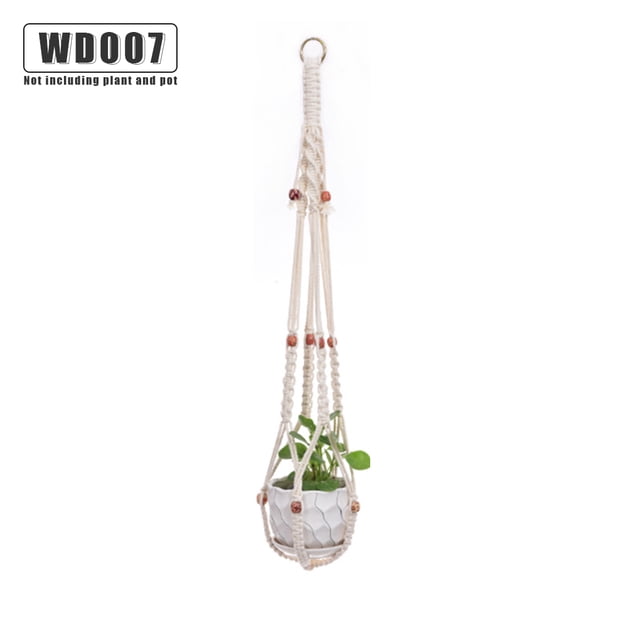 Qualitygoods Support de Pot de Fleurs Intérieur Extérieur Plantes Panier Suspendu Corde de Coton Support de Pot de Plante