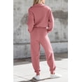 thumbnail image 2 of Conjunto Deportivo PRETTYGARDEN para Mujer 2 Piezas con Suéter y Pantalón Rosa Talla L, 2 of 7