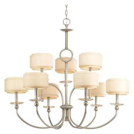 Progress Lighting Ashbury Collection Nine-Light, Two-Tier Chandelier