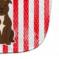 thumbnail image 3 of Patriotic USA Staffordshire Bull Terrier Chocolate Baby Bib, 3 of 3