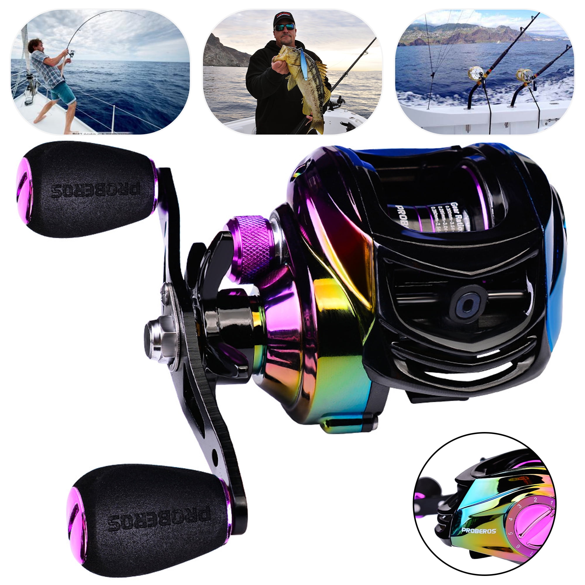 Ultralight Fishing Reels Spinning Reels Baitcasting Reels, 9+1BB Gear