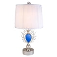 thumbnail image 1 of HomeRoots 468638 Dazzling Faux Turquoise Pendent Silver Table Lamp, 1 of 1