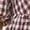 Brown, variant on Women's Mini Puff Sleeve Gingham Tie Front Babydoll Dress for Daily Wear Black XL