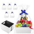thumbnail image 1 of Kit de cestas de regalo Mioule vacías para llenar, cartón blanco, paquete de 5, 1 of 7
