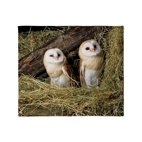CafePress - Barn Owls Throw Blanket - Soft Fleece Throw Blanket, 50"x60" for All Ages