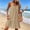 *Khaki, variant on ClodeEU Women's Linen Blend Spaghetti Strap Sundress with Ruffle Hem ,Casual Sleeveless Beach Vacation Dress Black,Women's Plus L