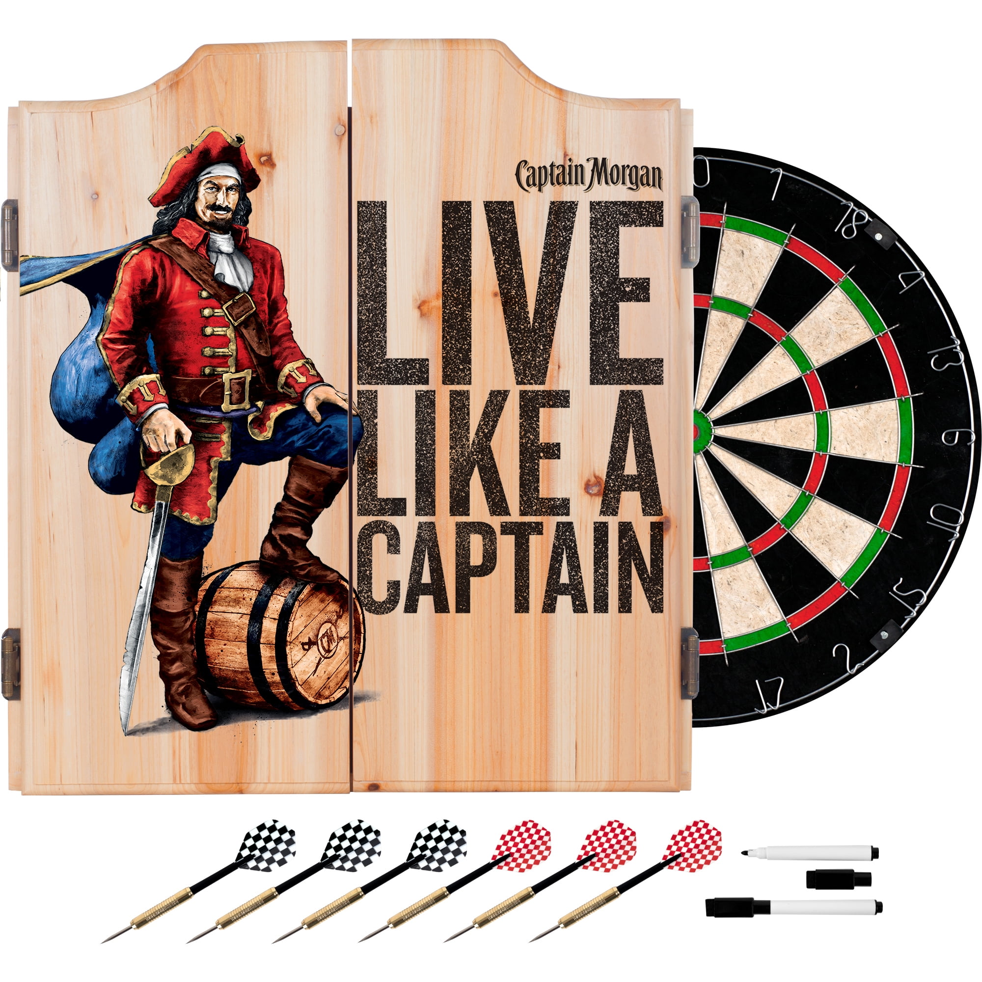 Captain Dart Set with Darts and Board