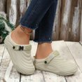 thumbnail image 2 of Men's Fleece Lined Mule Clogs Wide Toe Box Adjustable Buckle Strap Closed Toe Slip On Non Slip Warm Walking Shoes, 2 of 4