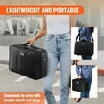 thumbnail image 4 of VEVOR Makeup Train Case Large Storage 3 Tiers, Convenient Carry With Handle, Strap, Professional Waterproof Oxford Makeup Storage Organizer Box, Heavy Duty Make Up Carrier, Black, 4 of 9