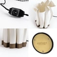 thumbnail image 6 of JONATHAN Y Flame 13.5" Modern Bohemian Plant-Based PLA 3D Printed Dimmable LED Table Lamp, White/Brown, USA1002A, 6 of 9