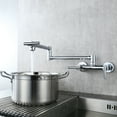 thumbnail image 7 of Wowow Pot Filler Faucets Both Hot Cold Water Wall Faucet Brass Faucets Kitchen Faucets, 7 of 7