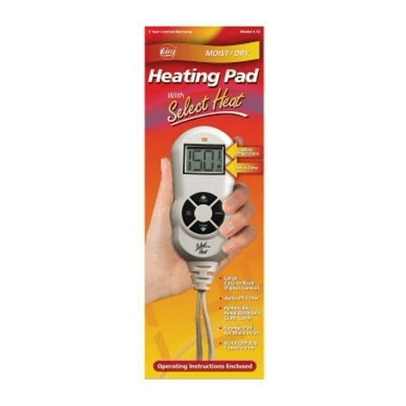 Cara Heating Pad with Select Heat Relieves Back Pain, Moist/Dry Standard