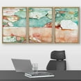 thumbnail image 2 of wall26 Framed Canvas Print Wall Art Set Green Orange Watercolor Landscape Abstract Shapes Illustrations Modern Art Bohemian Decorative Multicolor for Living Room, Bedroom, Office - 16"x24"x, 2 of 5